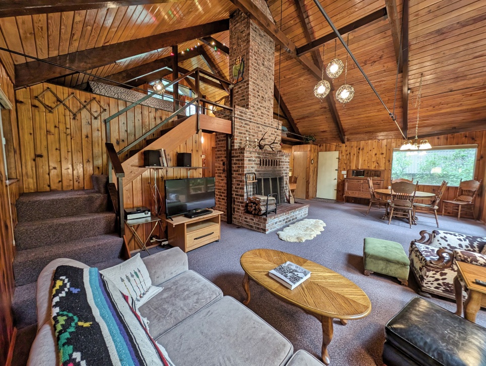 Vaulted Ceilings in a Mt. Hood National Forest Cabin