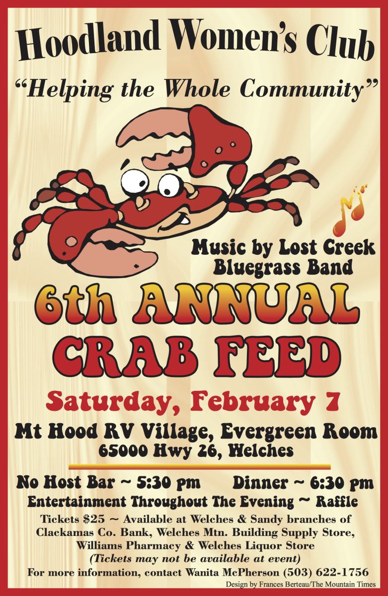 Hoodland Women's Club Crab Feed Fund Raiser for the Mt. Hood Community