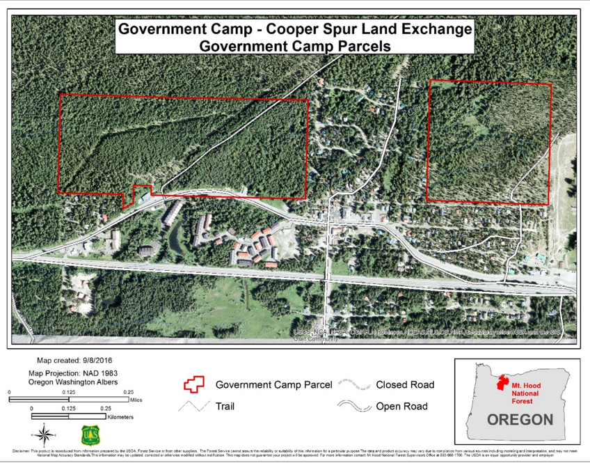 Government Camp Land Swap with Cooper Spur and Government Camp
